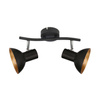 Lampa ścienna candellux diso 92-63427 listwa e27 czarny+zloto