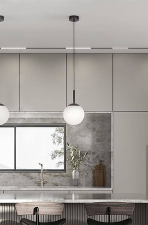 Lampa wisząca czarna z regulowaną wysokością K-4886 z serii FARO