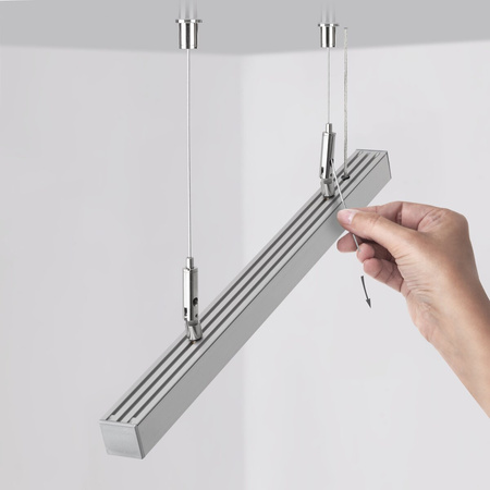 Kluś Zestaw mocowań RD-4, srebrny, mosiądz