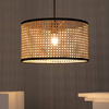 Naturalna lampa wisząca E27 Boho Huela