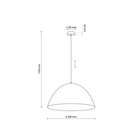 Lampa wisząca FARO Beige 1xE27 500