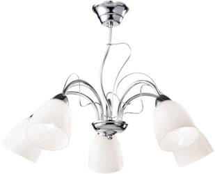 Pięcioramienny żyrandol do stylowego salonu K-JSL-6218/5 CHR z serii ARON