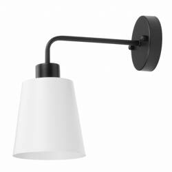 Kinkiet ścienny retro stożek biały