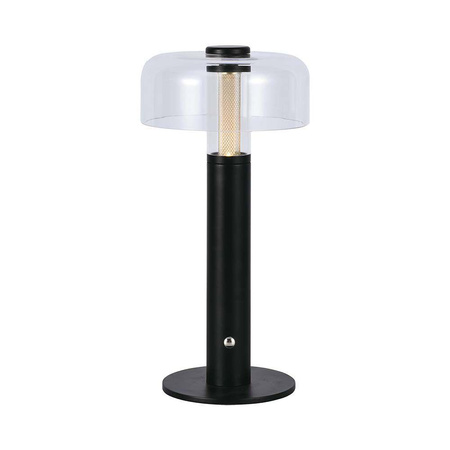 Lampka Biurkowa Nocna V-TAC 1W LED 30cm Ładowanie USB Ściemnianie Czarna VT-1049 3000K 100lm