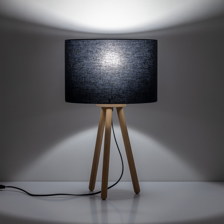Lampka nocna TOKYO BLACK E27 Sosna