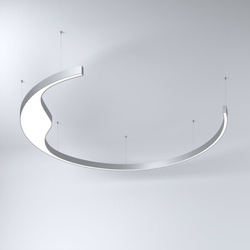 Oprawa MI-MOON, zwieszana, 83W, 4000K, bez zasilacza, 24VDC, IP20, srebrny anoda