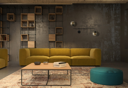 Nowodvorski Kinkiet metalowy szkło dymione MONACO