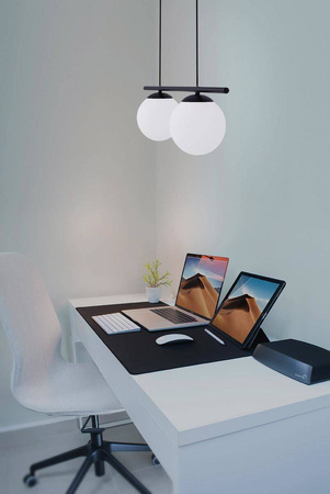 Podwójna lampa wisząca, idealna nad wyspę w kuchni K-4965 z serii ARTON