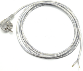 Przewód przyłączeniowy kabel 3x0,75 z wtyczką Uni-Schuko transparent 2m