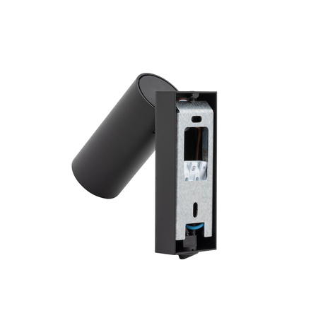 Nowodvorski Kinkiet FOURTY z włącznikiem mini GU10 wys.17cm szer.10cm | Czarny 11763