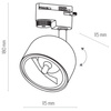 Tk Lighting TRACER ALTEA BLACK 1xGU10 ES111