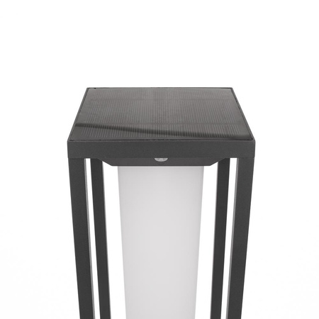 Słupek Ogrodowy Solarny V-TAC 4W LED SAMSUNG CHIP Szary 2-funkcje IP65 VT-66-N 3000K 280lm 3 Lata Gwarancji