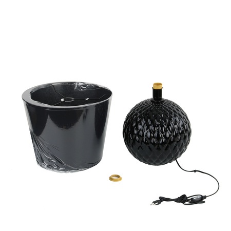 Lampka nocna SANTANA Black 1xE27