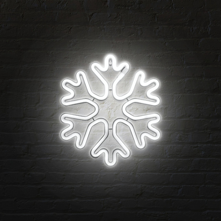 Dekoracja świetlna świąteczna Neon LED śnieżynka 26.5 x 30cm