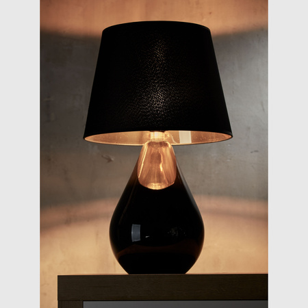 Lampka nocna LACRIMA Black/Gold 1xE27