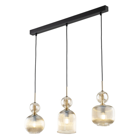 SOPHIA COGNAC LAMPA WISZĄCA 3XE14