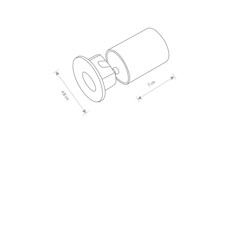 Nowodvorski Lampa ścienna podtynkowa OIA LED 