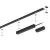 Slim Magnetic Track Szyna Natynk Czarny 100cm