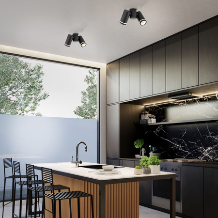 Lampa sufitowa JET Black 2xGU10