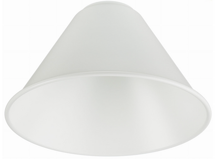 Klosz metalowy mały biały stożek E27 LOFT