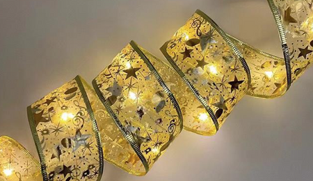 Łańcuch świetlny Wstążka Led ozdoba choinkowa 3xAA 2700K 5m