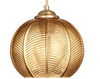 Lampa wisząca szklana kula JOY klosz bursztynowy