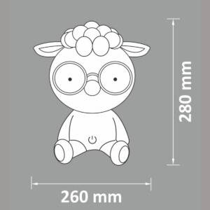 Lampa nocna Led OWCA Różowa 2,5W