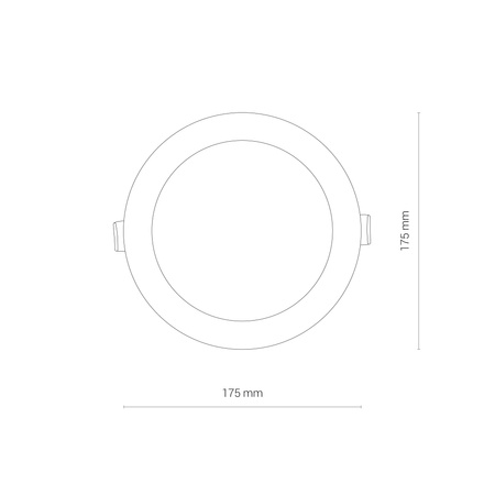Nowodvorski Lampa podtynkowa biała CL KOS LED 16W