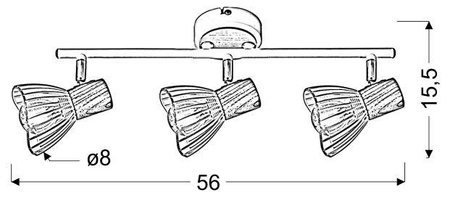 Oczko sufitowe kwadratowe ruchome IP20 Black