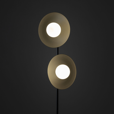 SLATE BLACK GLASS LAMPA PODŁOGOWA 2XG9