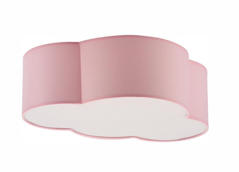 Lampa sufitowa dziecięca Plafon chmura 2 x E27 pastelowa różowa MINI