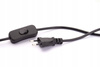 Kinkiet metalowy regulowany Retro ZL104 czarny z kablem