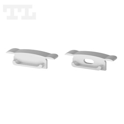 Komplet zaślepek bocznych szarych P14-1 (1 szt. z otworem, 1 szt bez otworu) (nr kat 7714101)