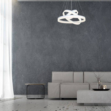LAMPA WISZĄCA RING 4080 114W LED + PILOT