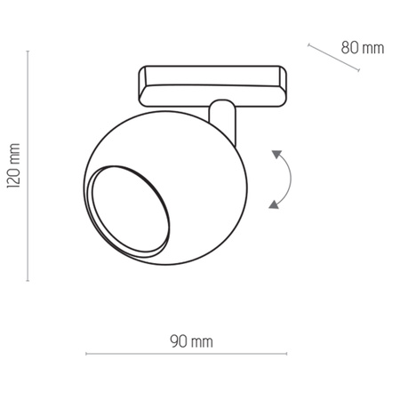 Tk Lighting TRACER WHITE 1xGU10