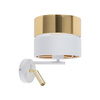 Kinkiet HILTON White/Gold 2xE27+G9