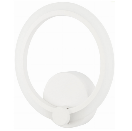 Nowoczesny kinkiet Lumino biały okrąg modern LED 16W 4000K