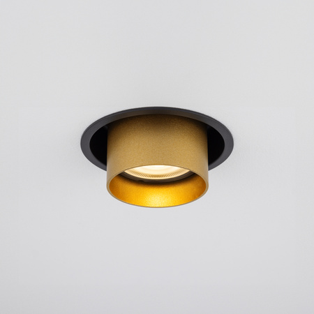 Regulowana lampa podtynkowa MONO SLIDE  GU10 złoty/czarny Nowodvorski 10800