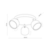 Lampa sufitowa ALTEA Black 3xGU10