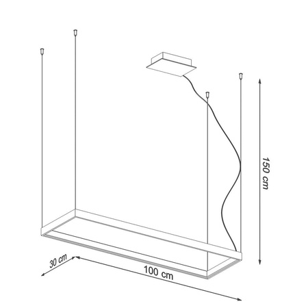 Lampa Wisząca FELIX CONCRETE 1xE27 szara