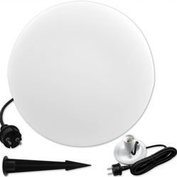 Kula ogrodowa lampa LED E27 biała 35cm