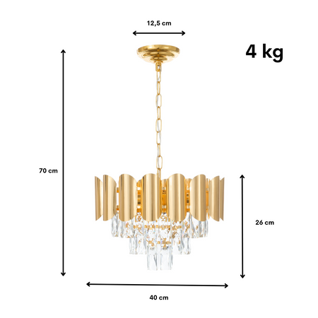 Lampa kryształowa luksusowa żyrandol Luxury WSC011
