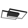 Plafon lampa LED Galaxis Polaris 45W 42x30x6 cm czarny prostokątny + pilot	