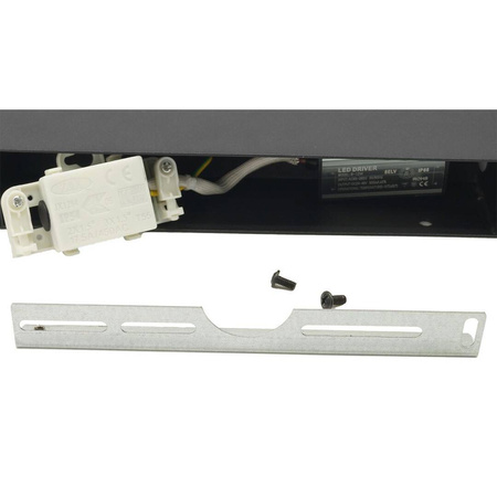 Kinkiet ścienny ASTER 2x4W 30cm IP54 czarny