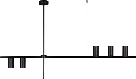 Nowoczesna, czarna lampa wisząca nad stół K-4755 z serii ROCCO