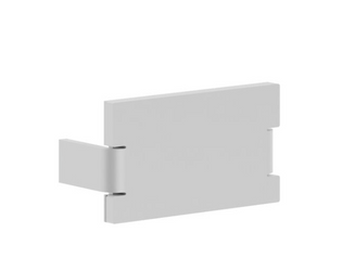 Zaślepka końcowa do profilu HR-SLIM srebrna KLUŚ