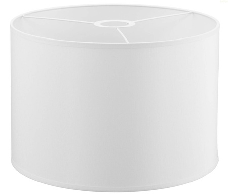 Abażur materiałowy walec biały 30cm E27