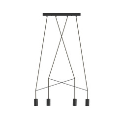 Nowodvorski Lampa wisząca czarna IMBRIA
