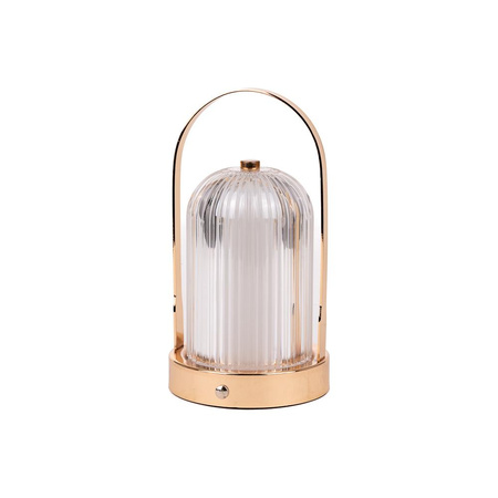 Lampka Biurkowa Nocna V-TAC 1W LED 22cm Ładowanie USB Ściemnianie Złota 