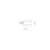 Nowodvorski Akcesoria CTLS REC POWER END CAP RIGHT WH (PER) 